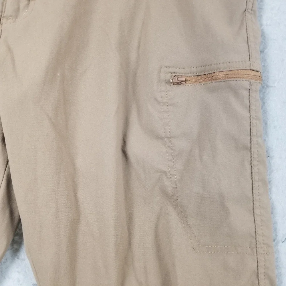 Wrangler Pants Mens 40x32 Beige Nylon Spandex Cargo Stretch Outdoor Hiking